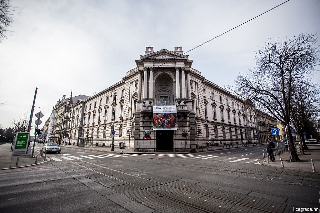 Moderna galerija (raskrižje Zrinjevac, Strossmayerov trg, Hebrangova) 2018. godine